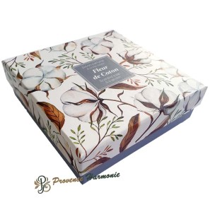 Cofanetto con sapone e portasapone fiore di cotone Esprit Provence
