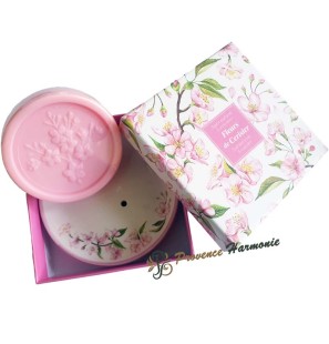 Cofanetto con sapone ai fiori di ciliegio e portasapone Esprit Provence