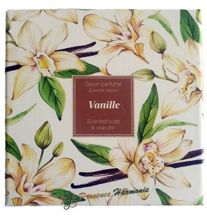 Coffret porte-savon et savon Vanille Esprit Provence