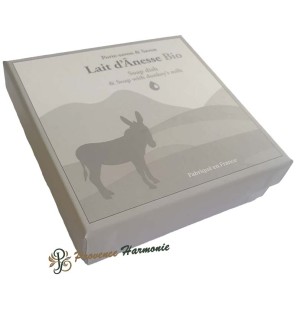 Cofanetto con portasapone e sapone al latte d’asina biologico Esprit Provence
