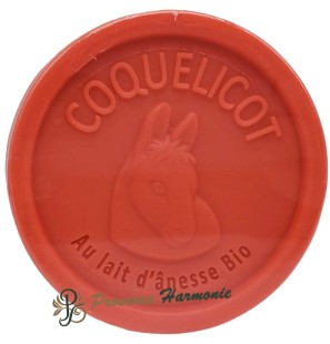 Savon Coquelicot au lait d’ânesse Bio Esprit Provence 100g