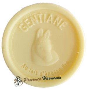 Jabón de genciana con leche de burra ecológica Esprit Provence 100g