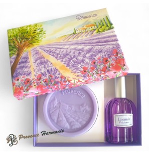 Provence Gift Set Lavender Soap and Eau de Toilette Esprit Provence