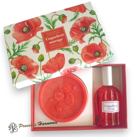 Geschenkset Mohnblume seife und Eau de Toilette Esprit Provence