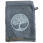 Manopla de baño color cuarzo bordada con Árbol de la Vida Manopla de baño color cuarzo bordada con Árbol de la Vida