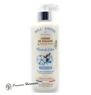 Crema de Ducha Flor de Algodón con Leche de Burra Bio Bell' Ânesse en Provence