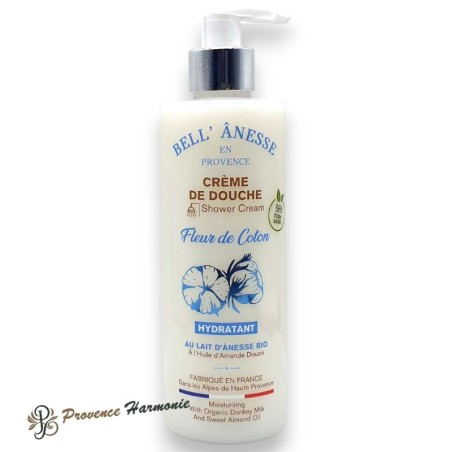 Crema de Ducha Flor de Algodón con Leche de Burra Bio Bell' Ânesse en Provence