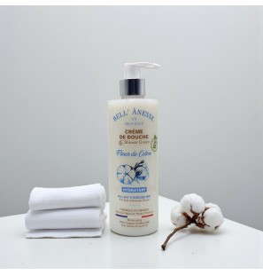 Crema de Ducha Flor de Algodón con Leche de Burra Bio Bell' Ânesse en Provence