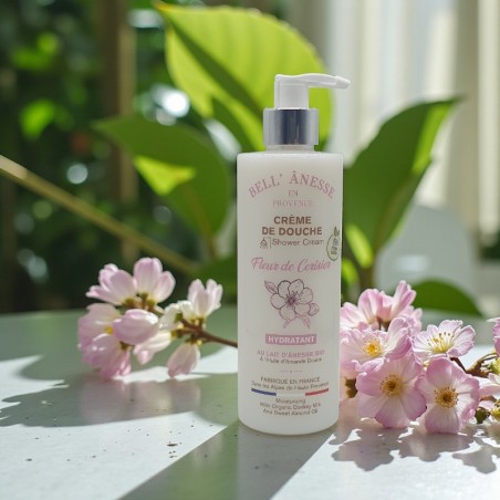Crema de Ducha Flor de Cerezo con Leche de Burra Bio Bell' Ânesse en Provence