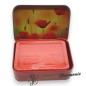Mohn-Seife 120 g mit Olivenöl g.g.A. aus der Provence – Dekorative Metallbox – Esprit Provence