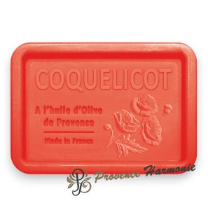 Jabón de Amapola 120 g con Aceite de Oliva DOP de Provenza – Caja metálica decorativa – Esprit Provence