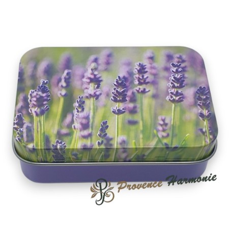 Jabón de Lavanda 120 g con Aceite de Oliva DOP de Provenza – Caja metálica decorativa – Esprit Provence