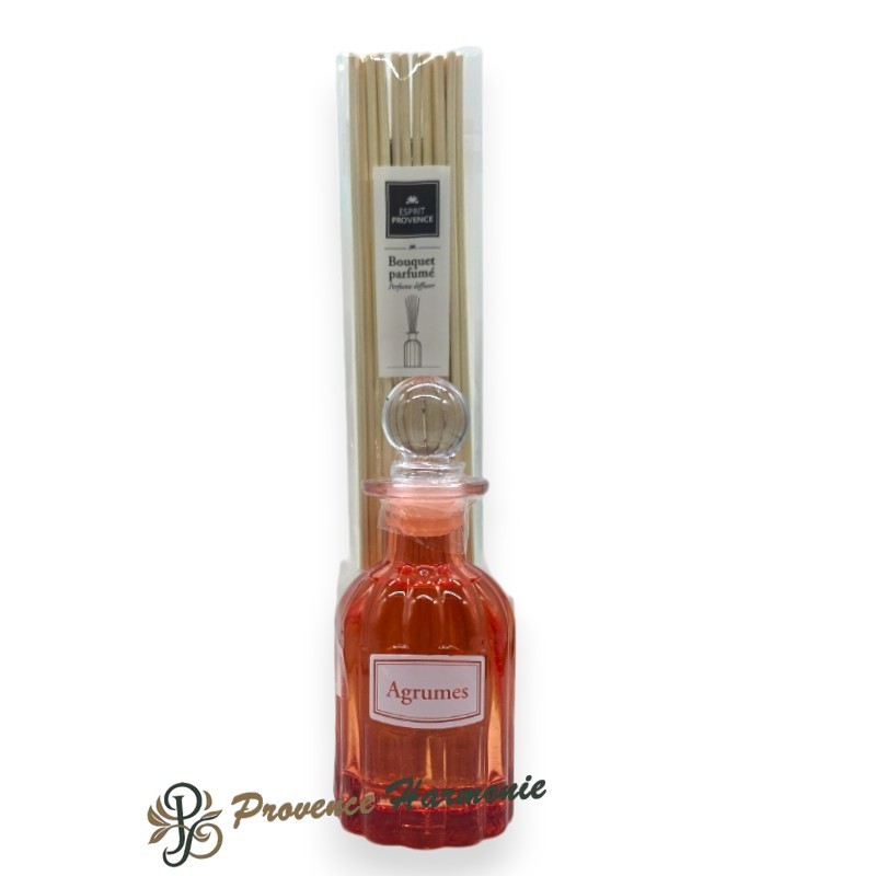 Parfum d’ambiance à bâtons Agrumes Esprit Provence