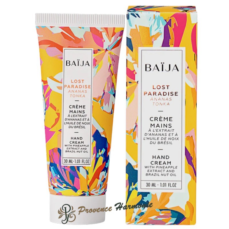 Crème Mains Ananas Tonka Lost Paradise Baïja