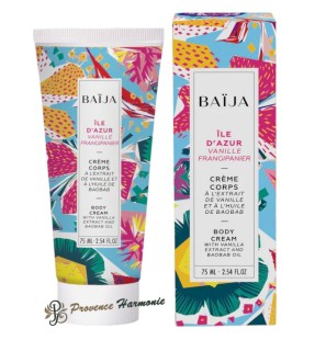 Crème Corps Vanille Frangipanier Île d’Azur Baïja - 75 ml