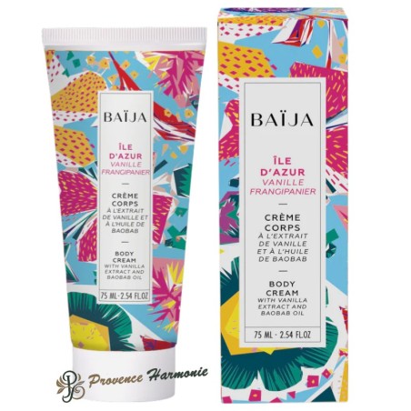 Body Cream Vanilla Frangipani Île d’Azur Baïja - 75 ml
