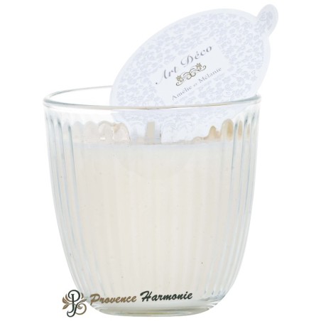 Scented Candle Rose and Peach Art Deco Amélie et Mélanie Lothantique