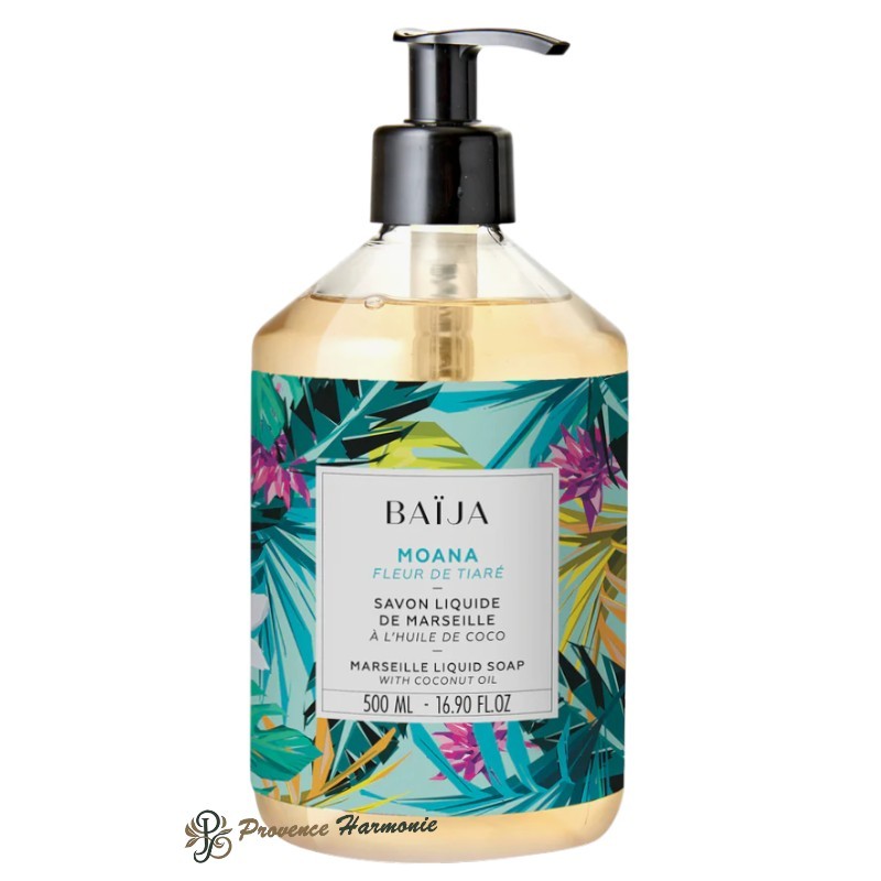 Sapone Liquido di Marsiglia Fiore di Tiaré Moana Baïja – 500 ml
