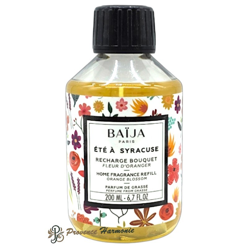 Home Fragrance Diffuser Refill Orange Blossom Été à Syracuse Baïja