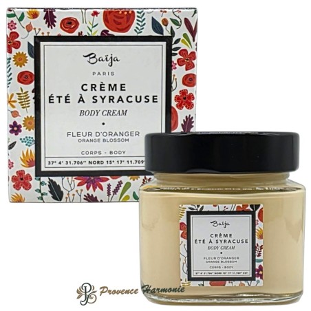 Crema Corpo Fiore d’Arancio Été à Syracuse Baïja – 212 ml