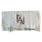 SERVIETTE 50 X 100 BRODÉE PERSONNALISÉE INITIALE LETTRE A