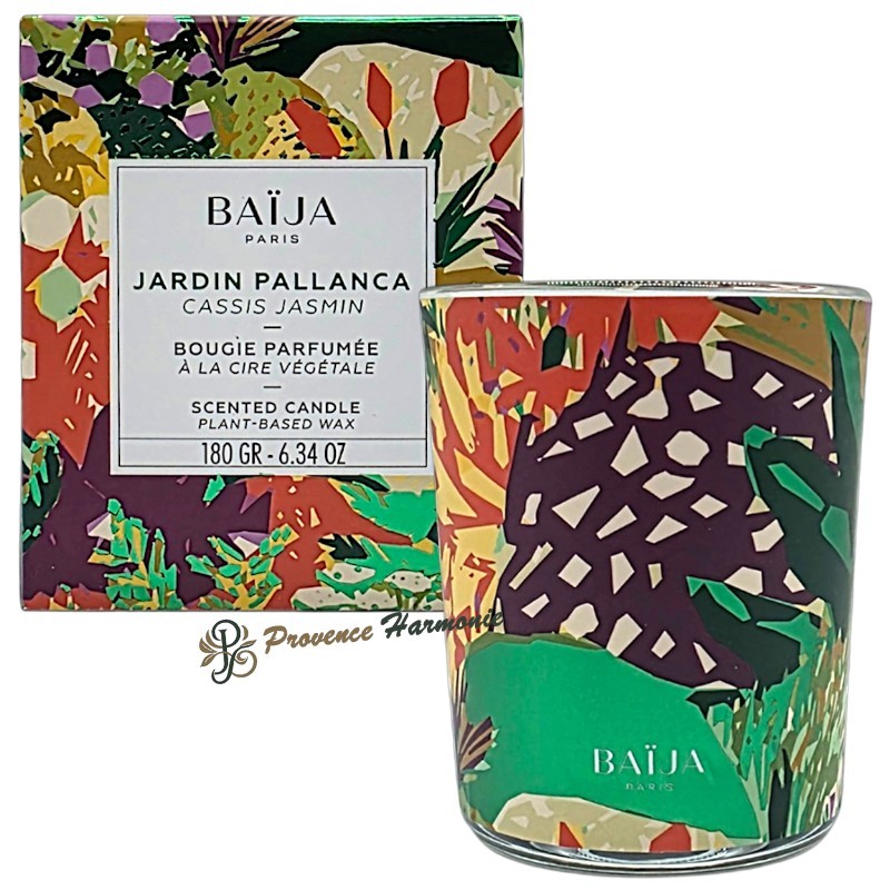 Bougie Parfumée Cassis Jasmin Jardin Pallanca Baïja