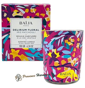 Bougie Parfumée Iris Patchouli Delirium Floral Baïja