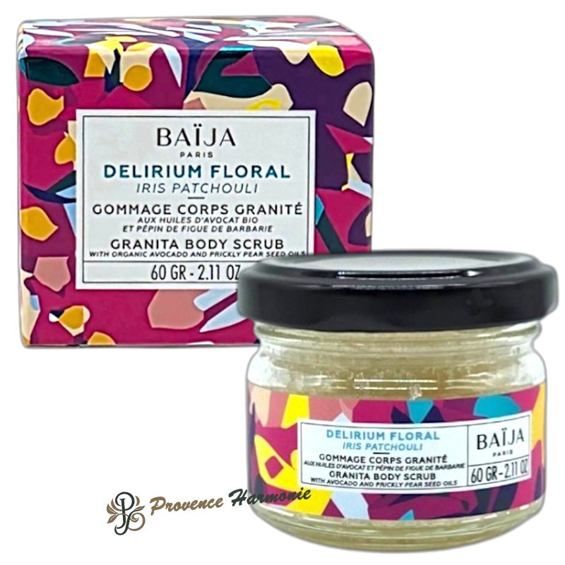 Exfoliante Corporal Iris Patchouli Delirium Floral Baïja – 60 g