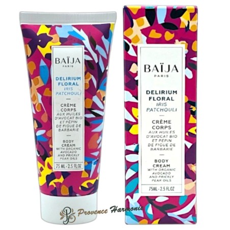 Body Cream Iris Patchouli Delirium Floral Baïja – 75 ml