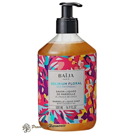 Marseille Liquid Soap Iris Patchouli Delirium Floral Baïja