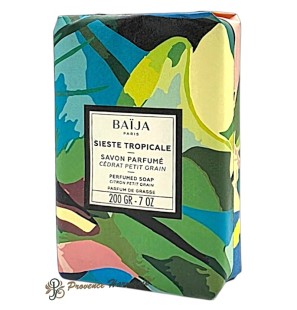 Parfümierte Seife Zitronat Petitgrain Sieste Tropicale Baïja