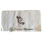 Serviette de toilette brodée lettre C Serviette de toilette brodée lettre C