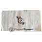 TOWEL 50 X 100 PERSONALIZED EMBROIDERED INITIAL LETTER C