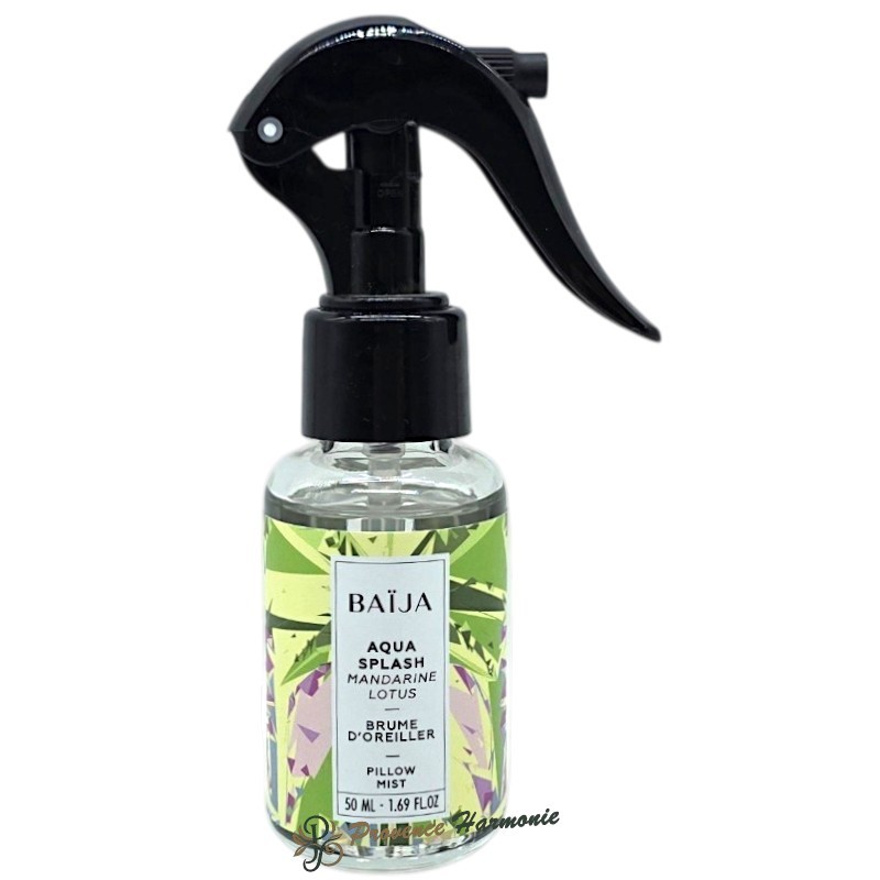 Brume d’Oreiller Mandarine Lotus Aqua Splash Baïja