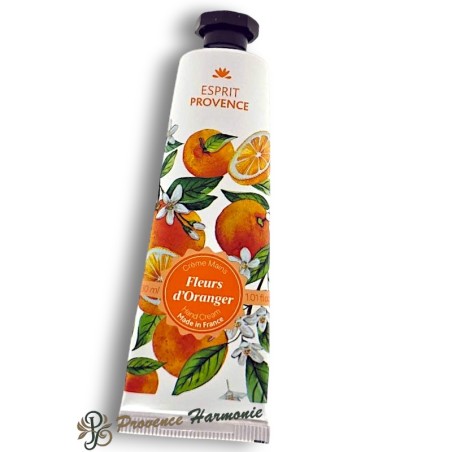 Crème Mains Fleur d'Oranger à l'Huile d'Amande Douce 30 ml Esprit Provence