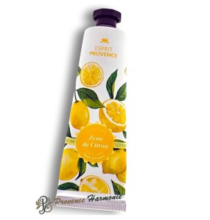 Crème Mains Zeste de Citron à l'Huile d'Amande Douce 30 ml Esprit Provence
