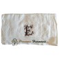 Serviette de toilette brodée lettre E Serviette de toilette brodée lettre E