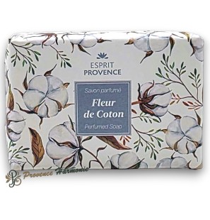 Savon Fleur de Coton à l'huile d'amande douce de Provence 140 g Esprit Provence