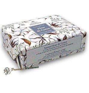 Savon Fleur de Coton à l'huile d'amande douce de Provence 140 g Esprit Provence
