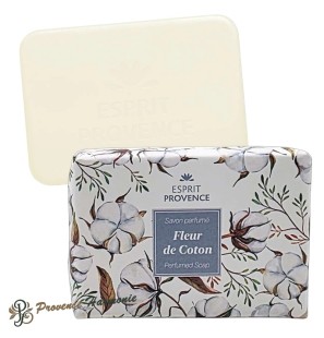 Savon Fleur de Coton à l'huile d'amande douce de Provence 140 g Esprit Provence