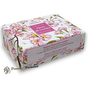 Savon Fleurs de Cerisier à l'huile d'amande douce de Provence 140 g Esprit Provence