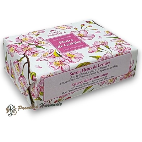 Savon Fleurs de Cerisier à l'huile d'amande douce de Provence 140 g Esprit Provence