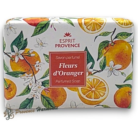 Savon Fleurs d'Oranger à l'huile d'amande douce de Provence 140 g Esprit Provence
