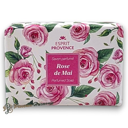 Savon Rose de Mai à l'huile d'amande douce de Provence 140 g Esprit Provence