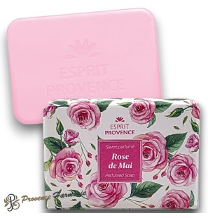 Savon Rose de Mai à l'huile d'amande douce de Provence 140 g Esprit Provence