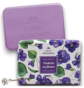 Savon Violette en Fleurs à l'huile d'amande douce de Provence 140 g Esprit Provence