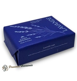 Savon à l'huile essentielle de lavande de Haute Provence AOP 140 g Esprit Provence
