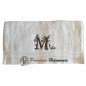 SERVIETTE 50 X 100 BRODÉE PERSONNALISÉE INITIALE LETTRE M