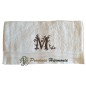 Serviette de Toilette Brodée Lettre M Serviette de Toilette Brodée Lettre M