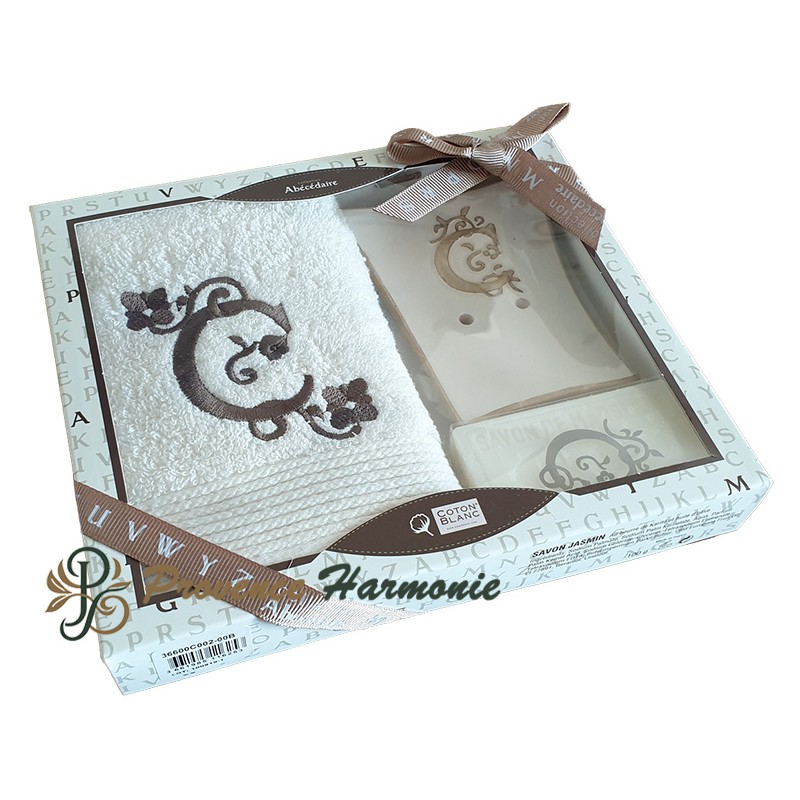 COFFRET CADEAU PERSONNALISÉ INITIALE LETTRE C